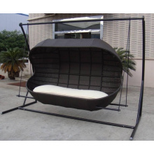 Outdoor Patio Double Chair Swing Bed Lounge